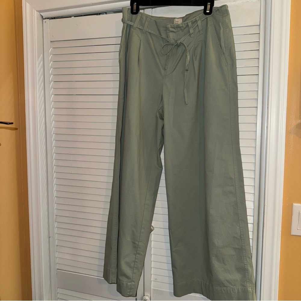 a new day light sage  Green Wide-Leg Chinos